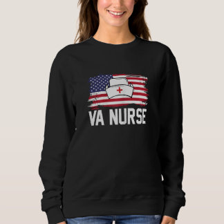 Sweatshirt Infirmière VA 4 juillet Drapeau américain vintage 