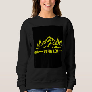 Sweatshirt Inquiète Libre Avec Mountain Panorama Easy Going F
