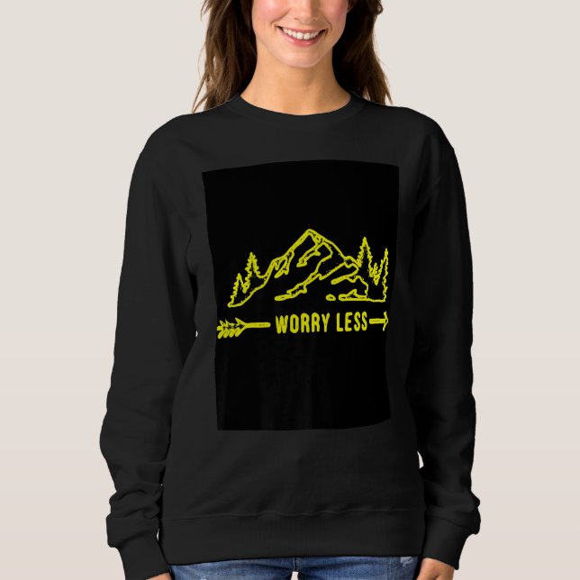 Sweatshirt Inquiète Libre Avec Mountain Panorama Easy Going F (Devant)