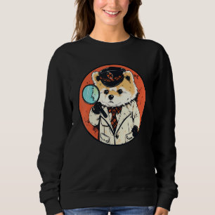 Sweatshirt Inspecteur Poméranien Funny Chien Mystère