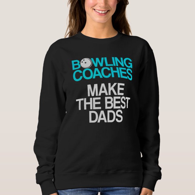 Sweatshirt Instructeur d'équipe de Bowling Coach 9 (Devant)