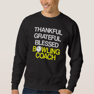 Sweatshirt Instructeur d'équipe de Bowling Coach Player 37
