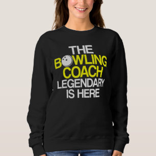 Sweatshirt Instructeur d'équipe de Bowling Coach Player 5