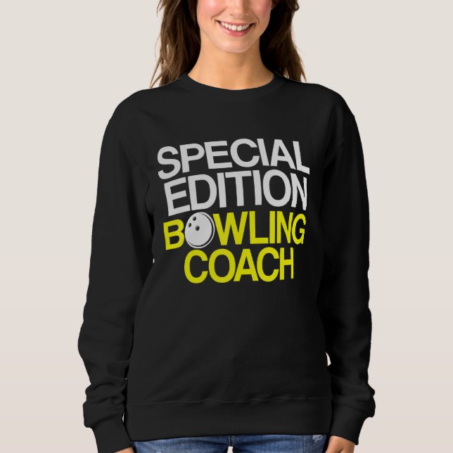 Sweatshirt Instructeur d'équipe de Bowling Coach Player 7 (Devant)