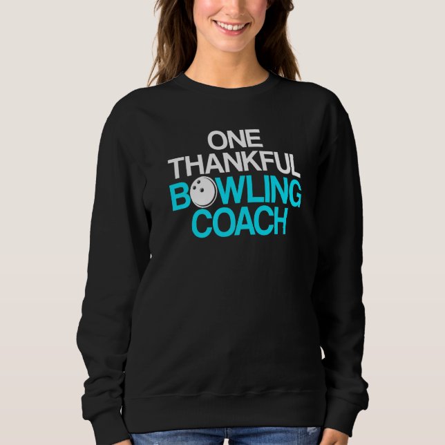 Sweatshirt Instructeur d'équipe de Bowling Coach Player 7 (Devant)