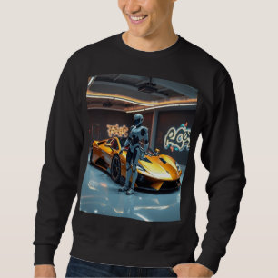 Sweatshirt Intelligence artificielle Voiture de sport T-shirt