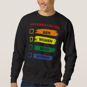 Sweatshirt Intéressé Ni Lgbt Pride Mois Graphic Festiv