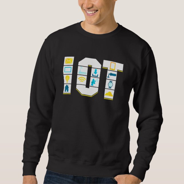 Sweatshirt Internet Des Objets Science Data Analytics Transfe (Devant)
