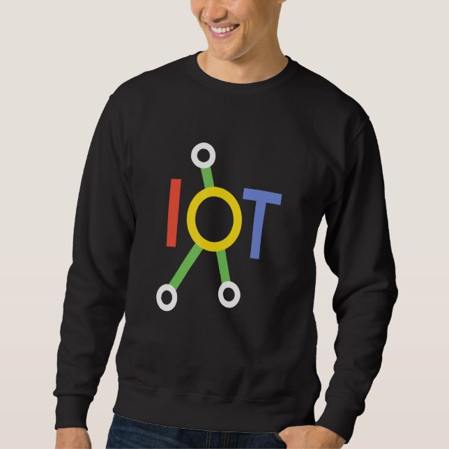 Sweatshirt Internet Of Things Science Iot Data Analytics Tran (Devant)