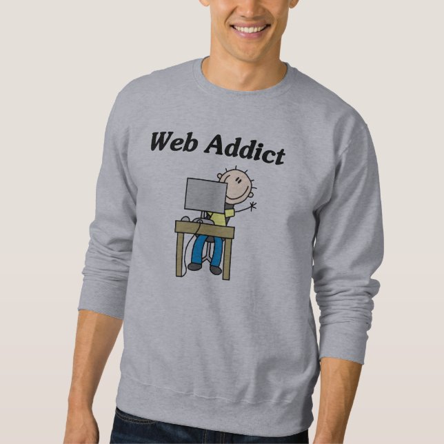 Sweatshirt Intoxiqué de Web (Devant)