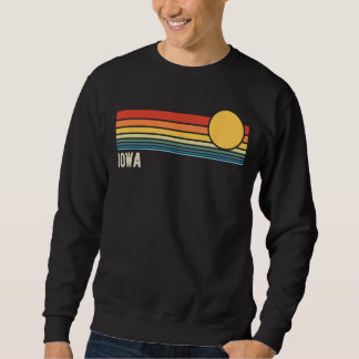 Sweatshirt Iowa USA Retro Sunset Design