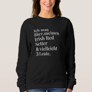 Sweatshirt Irlandais Red Setter Bière Chiens Femmes Hommes