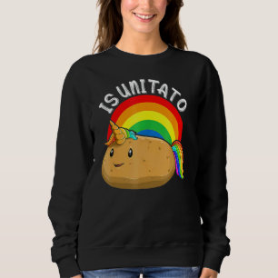 Sweatshirt Is Unitato Est De La Pomme De Terre Comme Vu Sur L