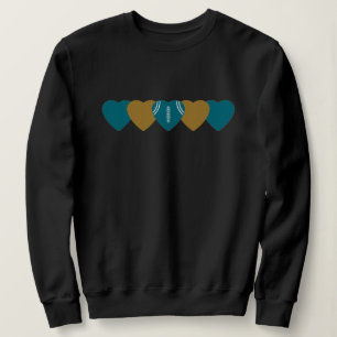 Sweatshirt Jacksonville Jaguars Heart Football Dark