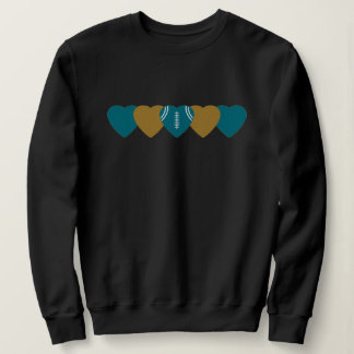 Sweatshirt Jacksonville Jaguars Heart Football Dark