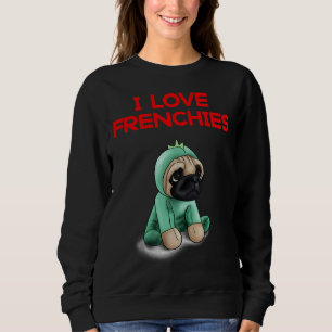 Sweatshirt J'adore Frenchies mignon Français Bulldog