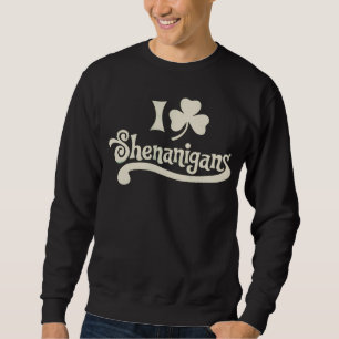 Sweatshirt J'adore les Clover Shamrock St Patrick's Shenaniga