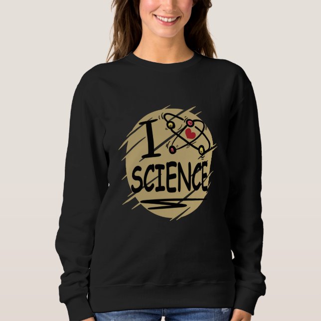 Sweatshirt J'adore les sciences (Devant)