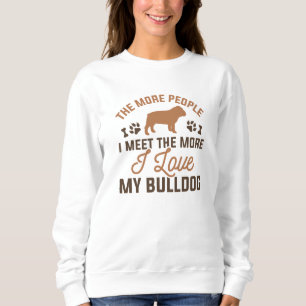 Sweatshirt J'adore mon bouledogue
