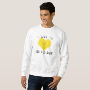 Sweatshirt j'adore mon labrador.