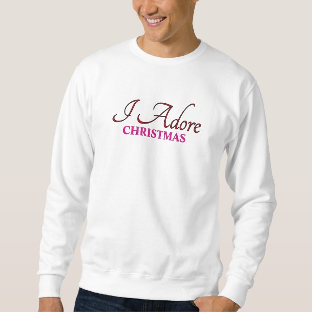 Sweatshirt J'adore Noël (Devant)