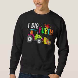 Sweatshirt J'Ai Creg Purim Hamantaschen Tracteur Juifs