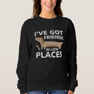 Sweatshirt J'ai des amis en bas lieu