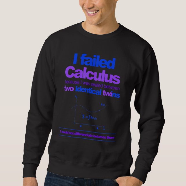 Sweatshirt J'Ai Échoué Le Calcul Parce Que Les Jumeaux 1 (Devant)