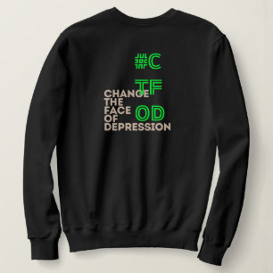 Sweatshirt J'ai la dépression _ SP_Neon Green