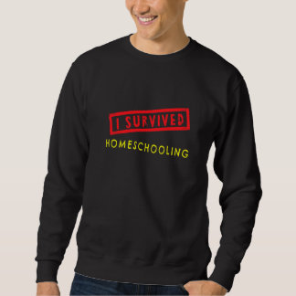 Sweatshirt J'Ai Survécu À L'École À Domicile Enfants Graduati