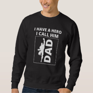 Sweatshirt J'ai un héros que j'appelle Papa Fille & Fils Enfa