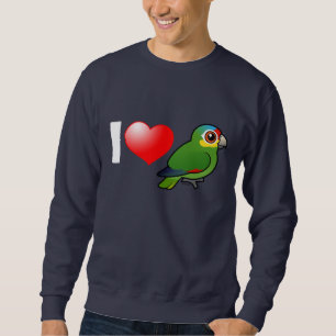 Sweatshirt J'aime Amazone Rouges-lored