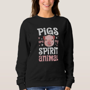 Sweatshirt J'aime Cochons Cochon Fermier Femmes Ferme Animal 