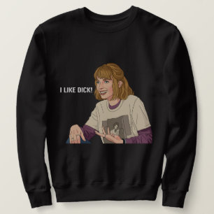 Sweatshirt J'aime D Rétro 80 Sarcasme – "J'aime Dick !"