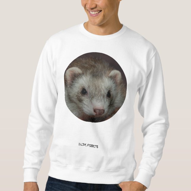 SWEATSHIRT J'AIME DES FURETS (Devant)