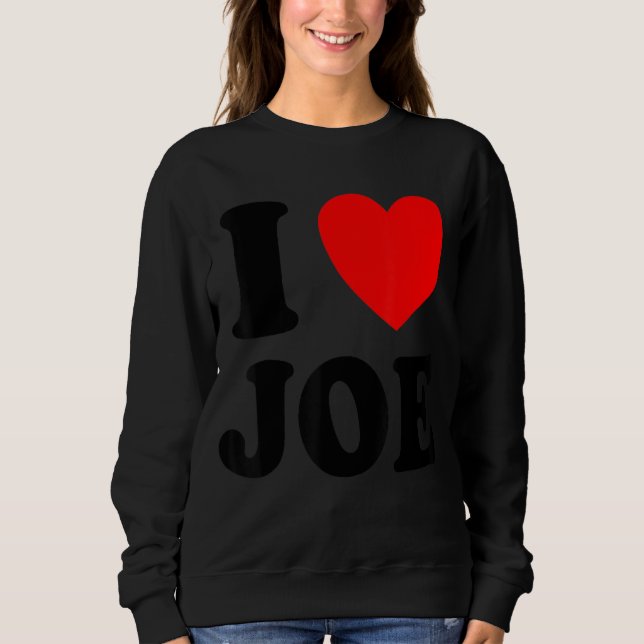 Sweatshirt J'aime Joe (Devant)