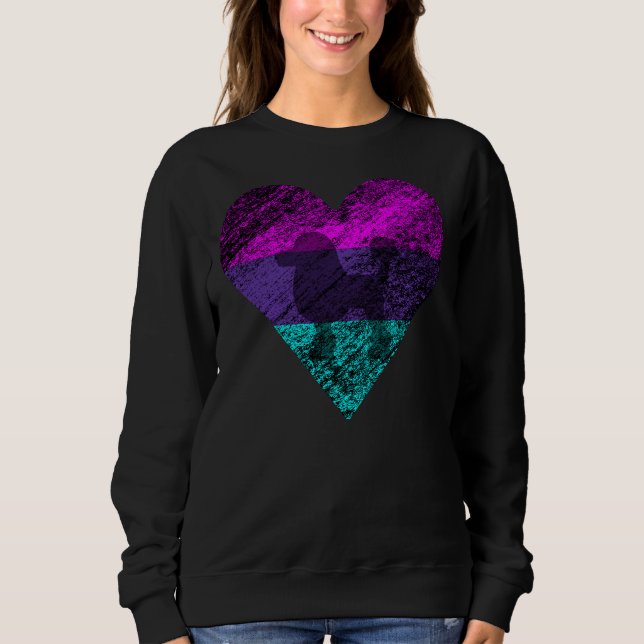 Sweatshirt J'Aime Le Poodle (Devant)