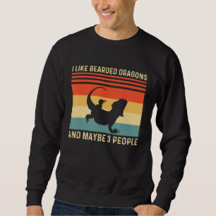 Sweatshirt J'Aime Les Dragons Portés Et Peut-Être 3 Gens Liza