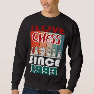 Sweatshirt J'aime les échecs depuis 1993