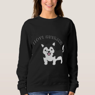 Sweatshirt J'Aime Les Huskies !
