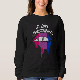 Sweatshirt J'aime les seins noix humour adulte bisexuel bi na