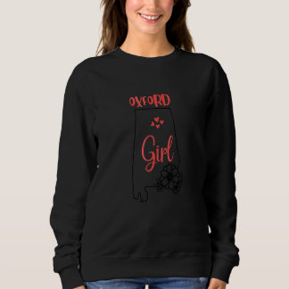 Sweatshirt J'aime l'État de l'Alabama Fleur Contour Oxford Vi