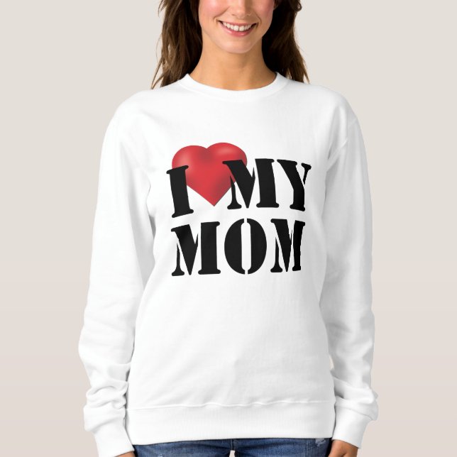 Sweatshirt J'aime ma mère (Devant)