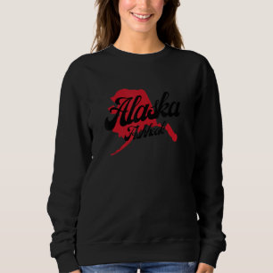 Sweatshirt J'aime mon Alaska meilleur état Alaska Fishhook Ci
