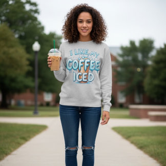 Sweatshirt J'aime mon café glacé