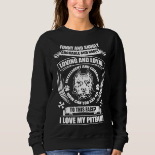 Sweatshirt J'Aime Mon Cool Pitbull Pitbull Lover