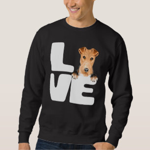Sweatshirt J'Aime Mon Fil Fox Terrier Chien