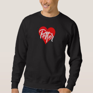 Sweatshirt J'aime Petter prénom Amour Cœur