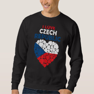 Sweatshirt J'Aime République Tchèque Fière D'Être Tchèque Dra