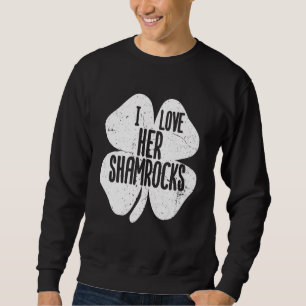 Sweatshirt J'aime ses Shamrocks St Patrick's Day Couples